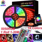 LED Strip Lights USB 1-20M 5050 RGB Light White Multi Colour Changing Tape TV UK