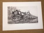 Railway Art, Graphics, Original, TCDD 56.5 USAK Artist Weber, Zittau 1990