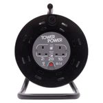 Extension Cable Reel 2 Socket 20 Metre Tower TP12032 with Thermal Safety Cut Out