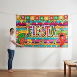 Cinco De Mayo Banner Vibrant Colors Fiesta Photo Background Long-Lasting