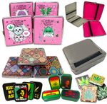 Metal Cigarette Case Hard Pocket Holder Slim Tobacco Storage Assorted Designs