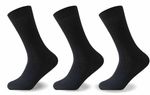 100% Cotton Men's 12 Pair Non Elastic Big Foot Cotton Rich Design Socks UK 10-13