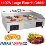 4400W Electric Griddle Kitchen Hotplate BBQ Grill Bacon Countertop Commercial 