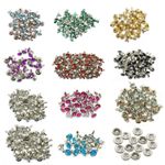 Fashion Rhinestone Rivets Crystal Diamante Studs Clothing Leather Crafts 10mm