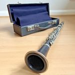 Vintage J R Lafleur London Bb Wooden Clarinet w/ Original Case