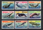 M28533 Niue 1983 Whales Set X9 UMM Sg 487/95 Cat £18.85