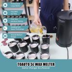 5L Electric Wax Melter Pot Melting Waxing furnace Candle Making W/ Spout 30-100℃