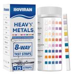 8 Way Heavy Metals Water Test Strips -125 ct Home, Well Drinking Water Testing 