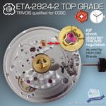 MOVEMENT AUTOMATIC ETA 2824-2  TOP GRADE, TRIOVIS REG. No DATE, NICKEL SCREW