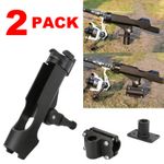 2pcs Adjustable Fishing Rod Holder Pole Mount Stand Bracket For Kayak Canoe Boat