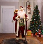 Large Santa Figure Christmas Animated Ornament Standing Xmas Decoration Statue
