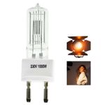 Fresnel Tungsten Halogen Bulb 1000W G22 Disco Stage Lamp Studio Lighting Video