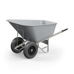 Agri Barrow PUNCTURE PROOF Wheelbarrow 200 Litre Twin Wheel Plastic Tub