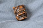 Antique Japanese Fine Netsuke Oni Mask Inro Meiji Okimono Sagemono