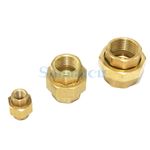 1/8" 1/4" 3/8" 1/2" BSP Female Brass Hex Pipe Union Connector Adapter