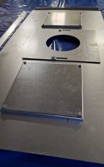 Stove register plate, chimney closure board wood burner ADJUSTABLE Flue Position