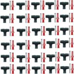 30PC Garden Mesh Panel T Clips with Screw Anchor Fixing Greenhouse Hard Mesh Net