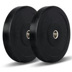 MAXSTRENGTH 2” Olympic Rubber Bumper Weight Plates Gym Plate 20 kg Set/Pair