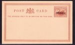489  Western Australia Post Card with SPECIMEN. Scarce and fine