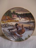 THE EDWIN M. KNOWLES fine china co. plate by bart jerner " the mallard " 1986