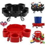 Trolley Dolly Car Wash Wax Cleaning Bucket Valeting Caddy Roller Car Heavy Duty