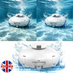 Rechargeable Robotic Pool Vacuum Cleaner Cordless Robot Pool Cleaning Machine UK