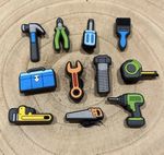 Shoe Charm Bundle Tool Bundle Set Of 11 Men’s Croc Charms Tradesmen Builder Shoe