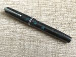 VINTAGE 1940 AURORA AMICA BLUE MARBLED FOUNTAIN PEN, VGC. TORINO ITALY UNTESTED