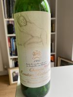 Rare Empty Chateau Mouton Rothschild 1993 Bottle with Cork