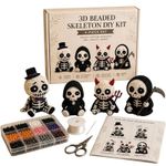 3D Beaded Skeleton DIY Kit, Petite 3D Beaded Skeleton Craft Kit and Instructions