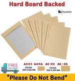 Hard Back Envelopes Please Do Not Bend Manilla Brown Envelopes A6 C6 C5 A5 A4 A3