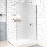 Wet Room Shower Screen Walk In Enclosure 8mm Laminated Wire Glass Easy Clean