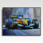 FERNANDO ALONSO A3 print from painting by Greg Tillett poster Formula One F1 ART