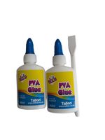 Squeezy PVA Glue x 2 & Spreader - Non toxic Kids arts and crafts