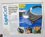 LightCraft Deluxe LED Headband Magnifier Kit LC1765, 1 Unit Headband Magnifier