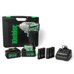 Kielder TYPE18 18V 1/2" Mid Torque Impact Wrench + 2 x 4.0Ah + 6 x Sockets Kit
