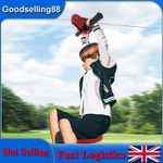 160FT Zip Line Kit Stainless Steel Spring Brake 150kg Capacity