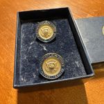George W Bush - Authentic Presidential Seal Cuff Links & Box - White House issue