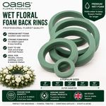 OASIS Wet Foam-Backed Wreath Rings 8-16in Choose Size & Pack Quantity
