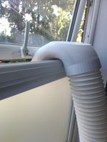 Extra High Flow Air Con Window Outlet Narrow Gap Outlet - 5 Inch / 125mm Hose