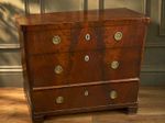 Biedermeier Figured Mahogany Chest of Drawers North German c1840