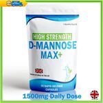 D Mannose 90 Capsules Supports Healthy Urinary Tract Cystitis Relief UTI Bladder