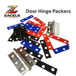 Zacels Door Hinge Packer Set - Plastic Door Hinge Shims - 3 inch Hinges (76mm)