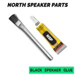 North Speaker Parts Black Speaker Super Glue Part Rubber Surrounds Repairs Brush