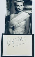 Ann Todd  English Actress, 1907 - 1993,  Original 10 x 8 Signature Piece
