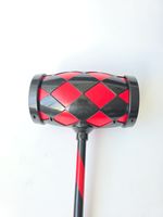20" Black/Red Diamond Clown Hammer, Harley Quinn, Halloween, Cosplay, Movie Prop