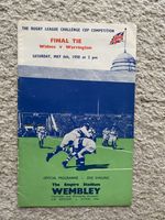 Rugby League Challenge Cup Final 6th May 1950 Programme Widnes v Warrington