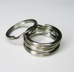 **16MM** STEEL SPLIT RINGS HOOP LOOP KEYRING SILVER KEYCHAIN LEATHER CRAFTS