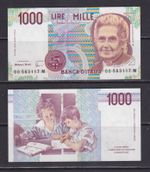 ITALY - 1990 1000 Lira UNC Banknote