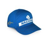 Ayrton Senna Official Nacional Cap Baseball Style Adjustable Hat Blue